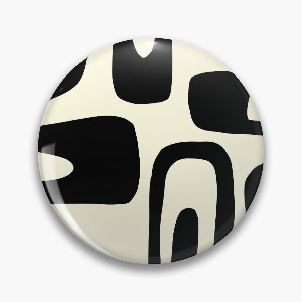 Item preview, patrón de formas irregulares en color negro y beige designed and sold by ArtKar.