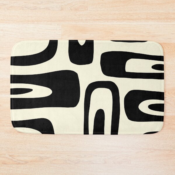 Item preview, patrón de formas irregulares en color negro y beige designed and sold by ArtKar.