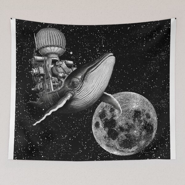 Item preview, True Moon Love – A frog on a whale designed and sold by Clarissa Schwarz.