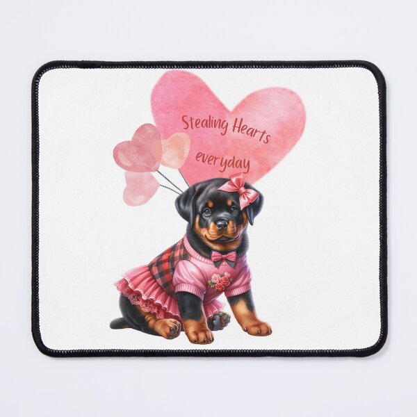Item preview, Valentine's Day Rottweiler puppy in Dress and Hairbow designed and sold by M1234s.