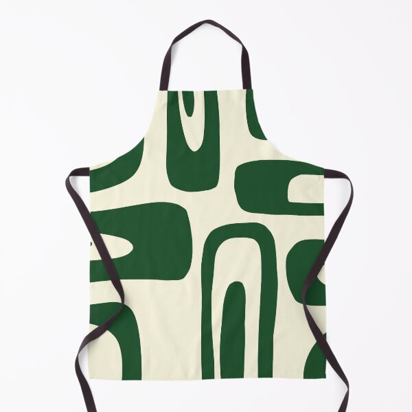 Item preview, patrón de formas irregulares color verde en fondo beige designed and sold by ArtKar.