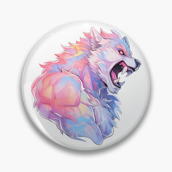 Item preview, Lindo hombre lobo pastel kawaii designed and sold by PastelMagic.