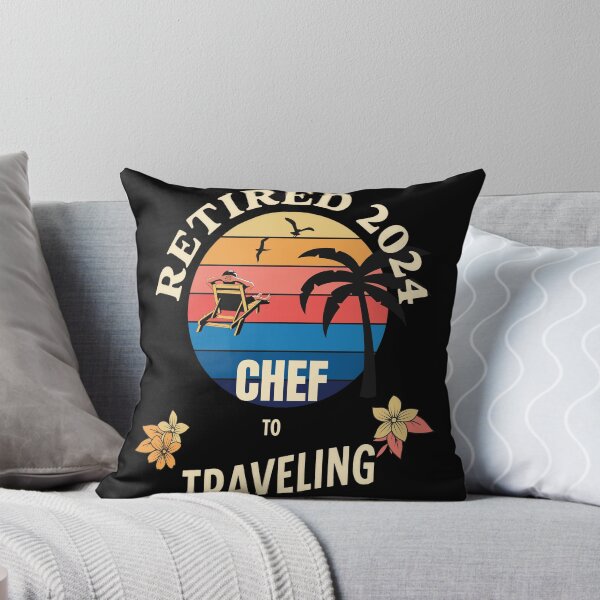 Item preview, Retired Chef 2024. Tropical Sunset Retirement Vibes Design designed and sold by johnharry3.