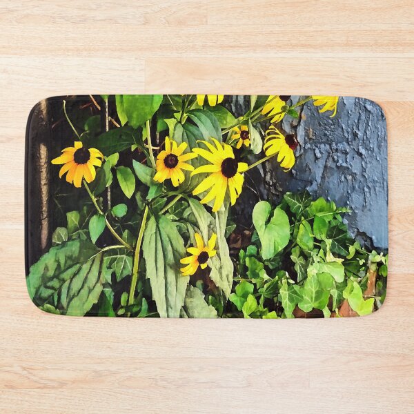 Artikelvorschau, Black Eyed Susans an der Steinmauer entworfen und verkauft von Susan Savad.