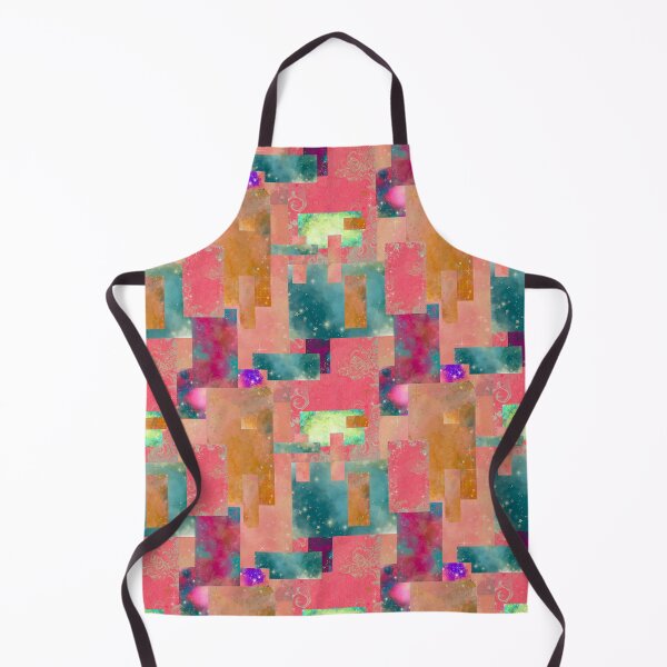 Item preview, Galaxy Scrap Quilt Abstract Art Collage No. 1, Pink Purple Teal designed and sold by Kristi Duggins.