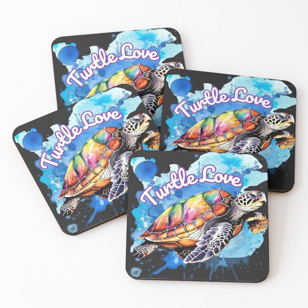 Item preview, Whimsical Elegance: 'Turtle Love' in Modern Watercolor Graphic designed and sold by DarlingsTees.