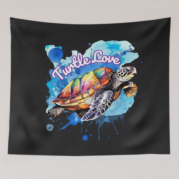 Item preview, Whimsical Elegance: 'Turtle Love' in Modern Watercolor Graphic designed and sold by DarlingsTees.
