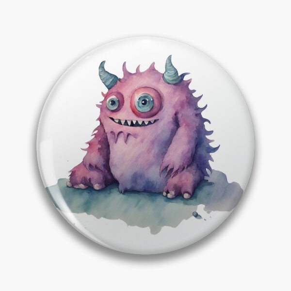 Item preview, Watercolor Friendly Monster 8 designed and sold by FlutterByH.