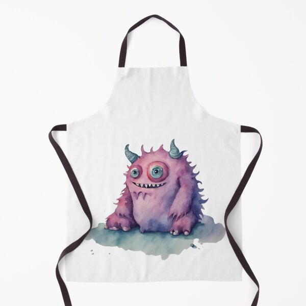 Item preview, Watercolor Friendly Monster 8 designed and sold by FlutterByH.