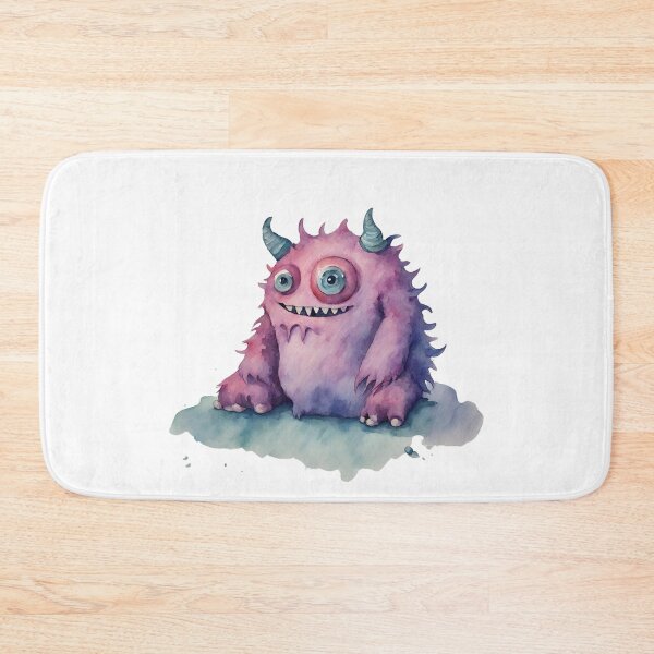 Item preview, Watercolor Friendly Monster 8 designed and sold by FlutterByH.