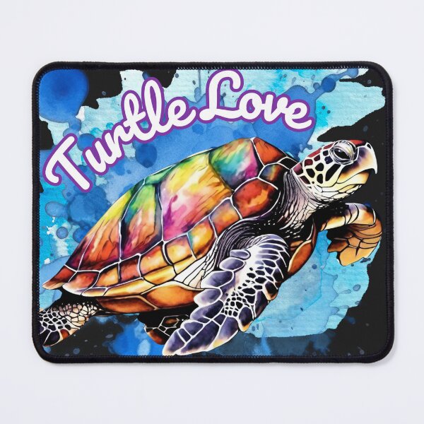 Item preview, Whimsical Elegance: 'Turtle Love' in Modern Watercolor Graphic designed and sold by DarlingsTees.