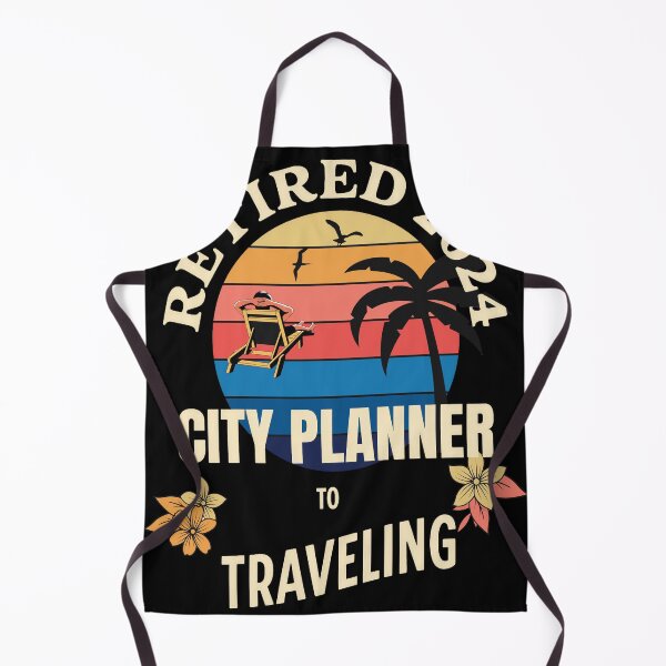 Item preview, Retired City Planner 2024. Tropical Sunset Retirement Vibes Design designed and sold by johnharry3.