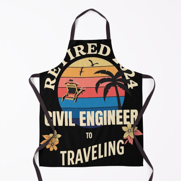 Item preview, Retired Civil Engineer 2024. Tropical Sunset Retirement Vibes Design designed and sold by johnharry3.