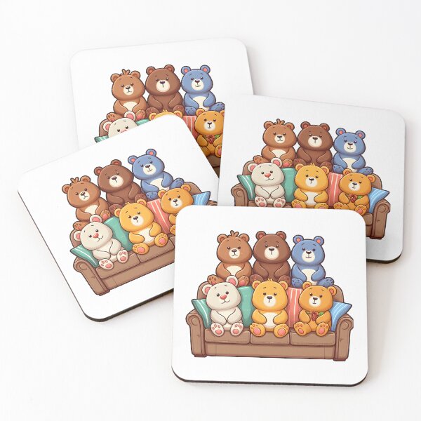 Item preview, Cute Bear Friends Kawaii   designed and sold by TeddybearClub.