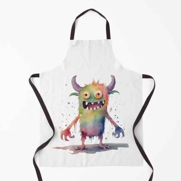Item preview, Watercolor Friendly Monster 9 designed and sold by FlutterByH.