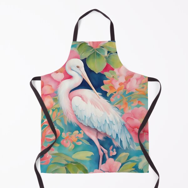 Item preview, Chinoiserie heron watercolor designed and sold by SophieClimaArt.
