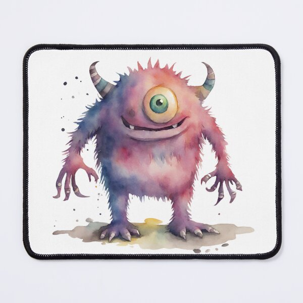 Item preview, Watercolor Friendly Monster 10 designed and sold by FlutterByH.