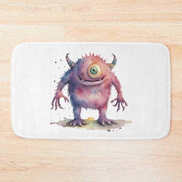 Item preview, Watercolor Friendly Monster 10 designed and sold by FlutterByH.
