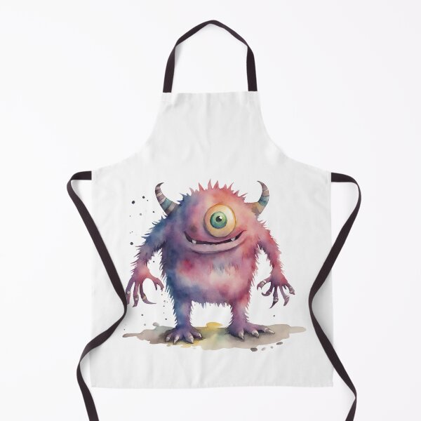Item preview, Watercolor Friendly Monster 10 designed and sold by FlutterByH.