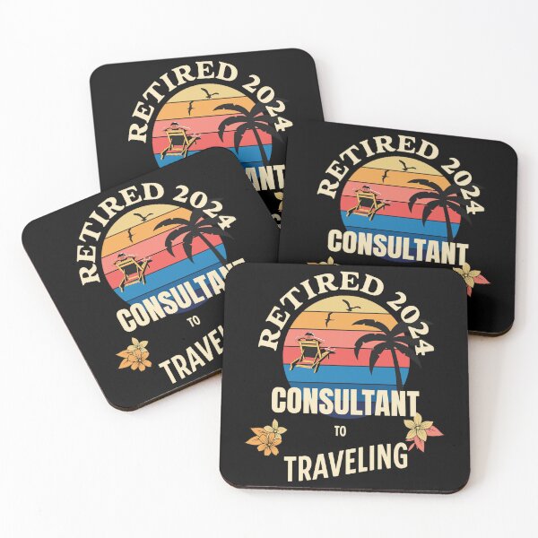 Item preview, Retired Consultant 2024. Tropical Sunset Retirement Vibes Design designed and sold by johnharry3.