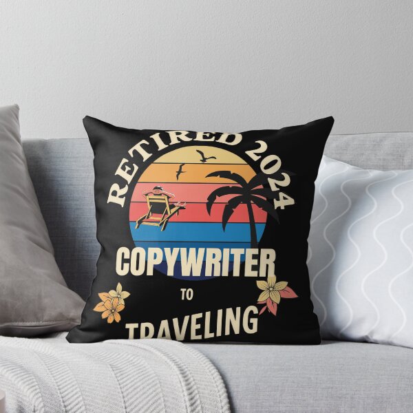 Item preview, Retired Copywriter 2024. Tropical Sunset Retirement Vibes Design designed and sold by johnharry3.