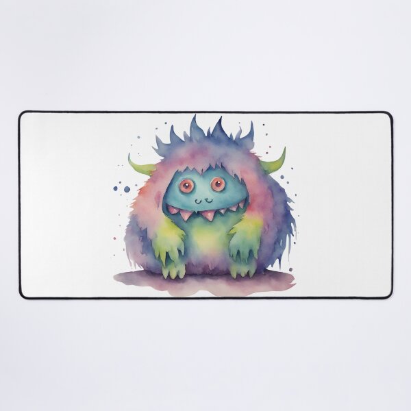 Item preview, Watercolor Friendly Monster 11 designed and sold by FlutterByH.