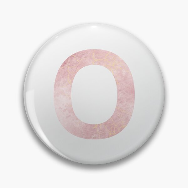 Item preview, Initial O with pink marble effect designed and sold by alessiazoe.