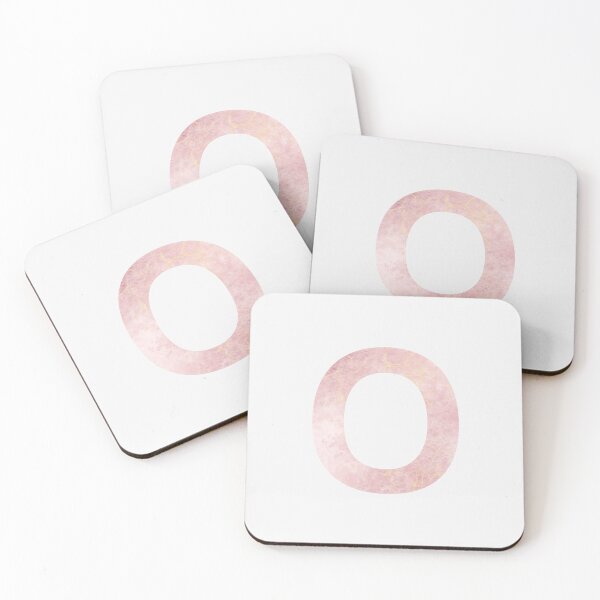 Item preview, Initial O with pink marble effect designed and sold by alessiazoe.
