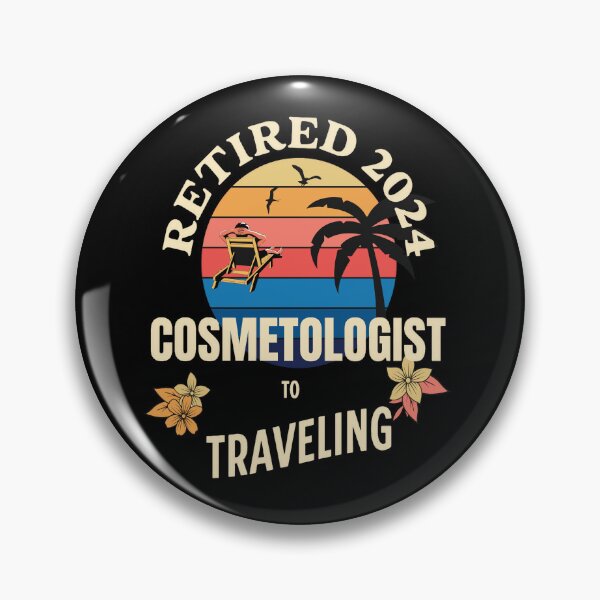 Item preview, Retired Cosmetologist 2024. Tropical Sunset Retirement Vibes Design designed and sold by johnharry3.