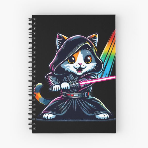 Item preview, Lightsaber Rainbow Cat designed and sold by teedory.