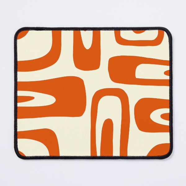 Item preview, patrón de formas irregulares color naranja y beige designed and sold by ArtKar.