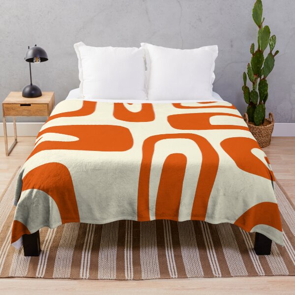 Item preview, patrón de formas irregulares color naranja y beige designed and sold by ArtKar.