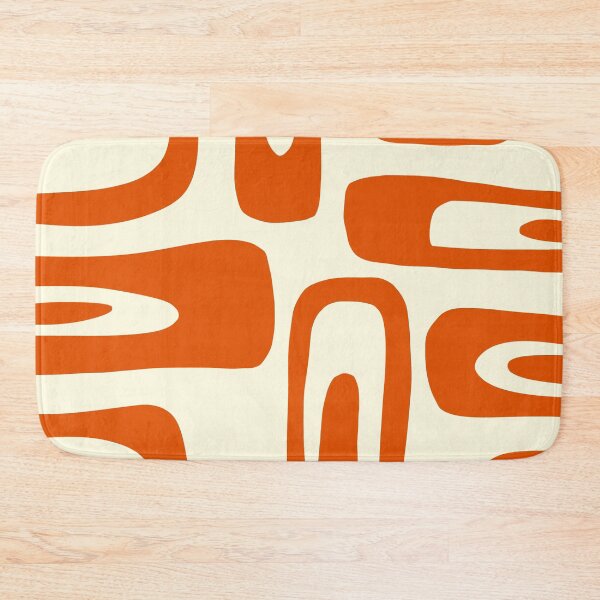 Item preview, patrón de formas irregulares color naranja y beige designed and sold by ArtKar.