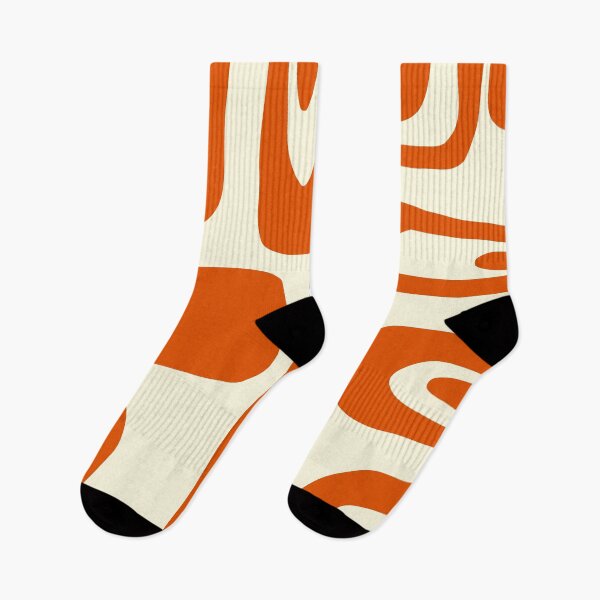 Item preview, patrón de formas irregulares color naranja y beige designed and sold by ArtKar.