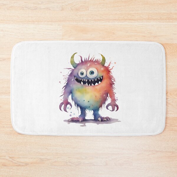 Item preview, Watercolor Friendly Monster 12 designed and sold by FlutterByH.