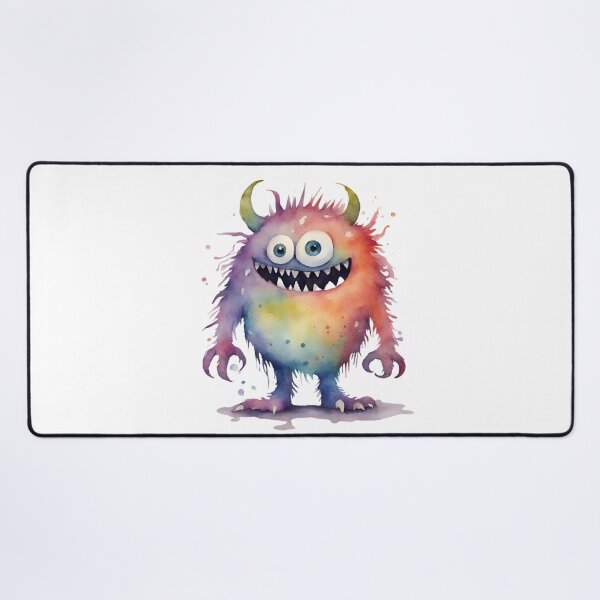 Item preview, Watercolor Friendly Monster 12 designed and sold by FlutterByH.
