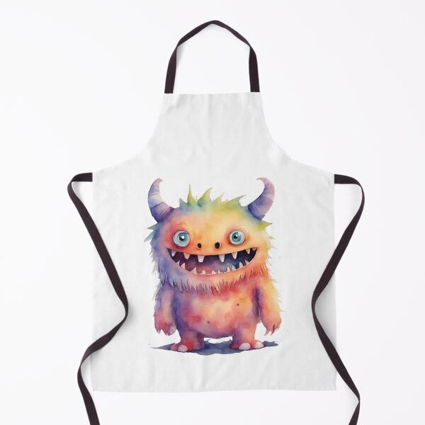 Item preview, Watercolor Friendly Monster 13 designed and sold by FlutterByH.