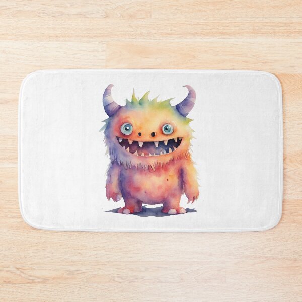 Item preview, Watercolor Friendly Monster 13 designed and sold by FlutterByH.