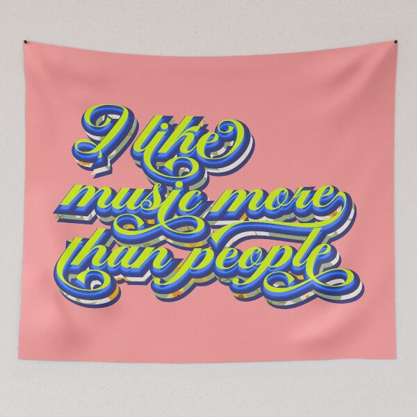 Item preview, I like music more than people  designed and sold by Leo-Stride.