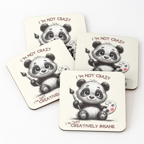 Item preview, Artistic Panda Painter Humor Illustration designed and sold by RuyaFab.