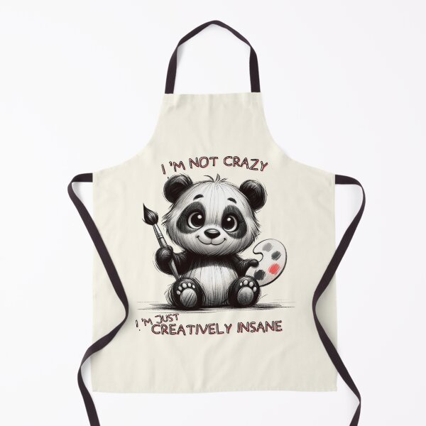 Item preview, Artistic Panda Painter Humor Illustration designed and sold by RuyaFab.