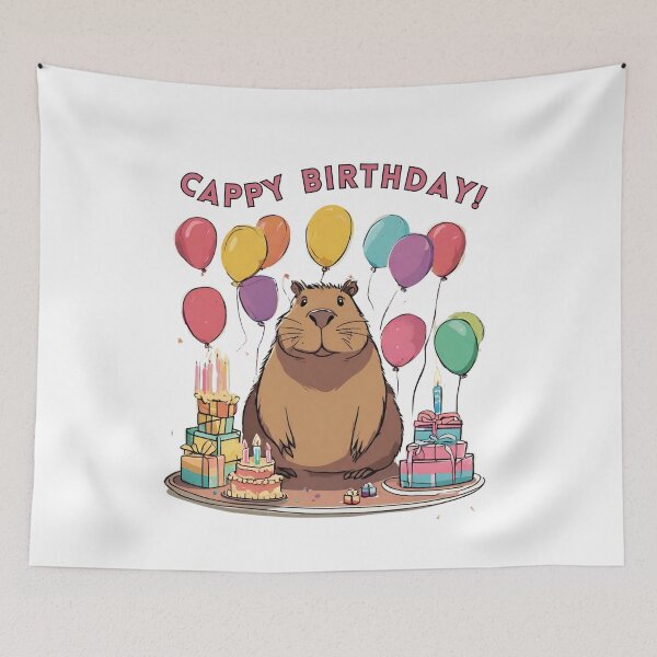 Item preview, Capybara Birthday Party Capybaras Cappy For Girls And Boys designed and sold by gillys.