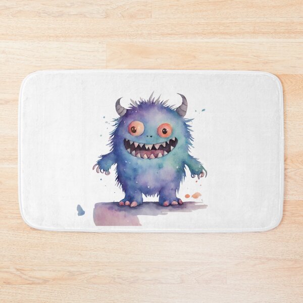 Item preview, Watercolor Friendly Monster 14 designed and sold by FlutterByH.