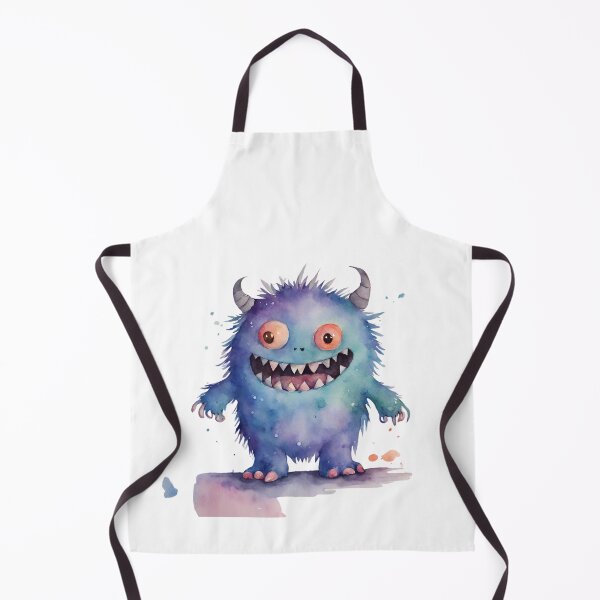 Item preview, Watercolor Friendly Monster 14 designed and sold by FlutterByH.