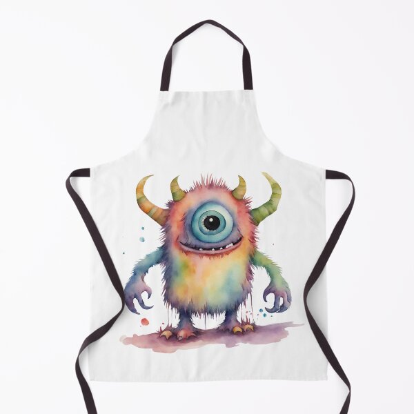 Item preview, Watercolor Friendly Monster 15 designed and sold by FlutterByH.
