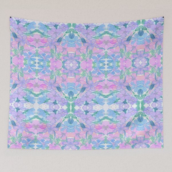 Item preview, purple floral pattern designed and sold by LMcK.