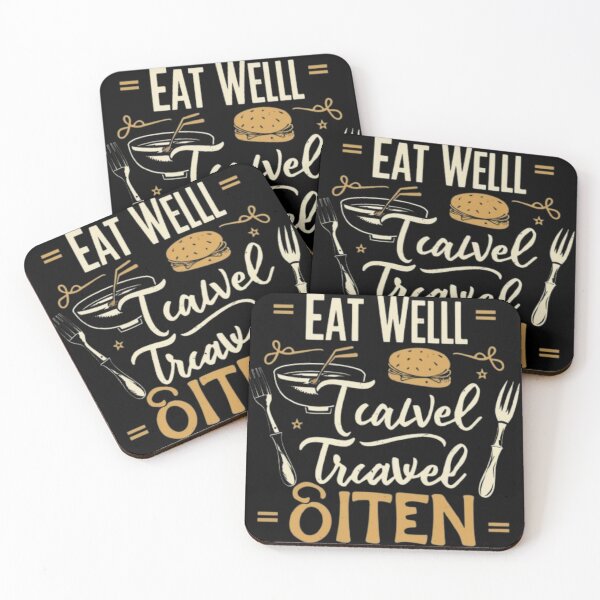 Item preview, Travel Enthusiast: "EAT WELL TRAVEL OFTEN" designed and sold by Obinne.