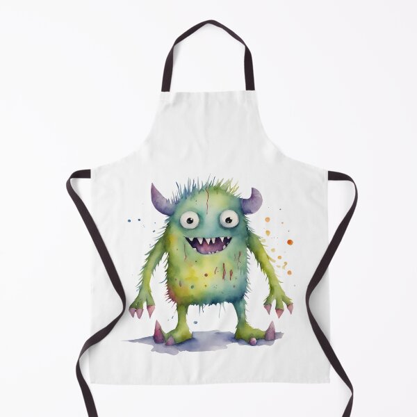 Item preview, Watercolor Friendly Monster 16 designed and sold by FlutterByH.