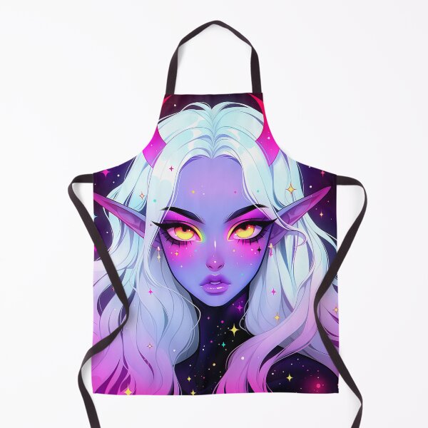 Item preview, Galactic Starry Night Fantasy Elf Anime Girl designed and sold by bubblegoth.
