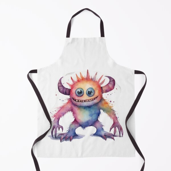 Item preview, Watercolor Friendly Monster 17 designed and sold by FlutterByH.